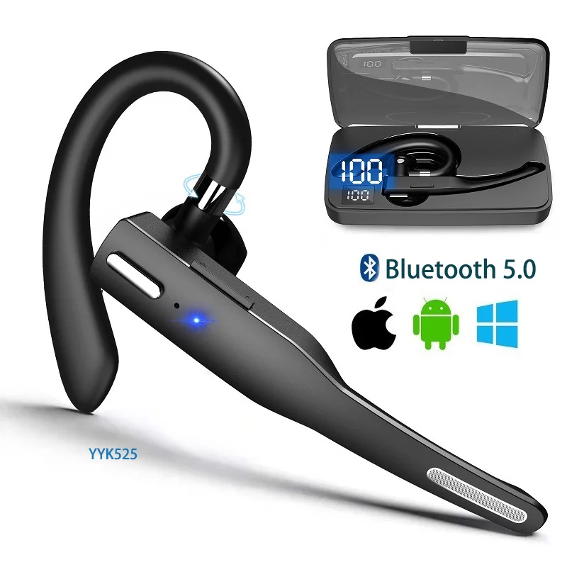 

YYK525 новые деловые беспроводные наушники, стерео музыка, Bluetooth наушники, HD вызов, микрофон, гарнитура, совместимая с IPhone