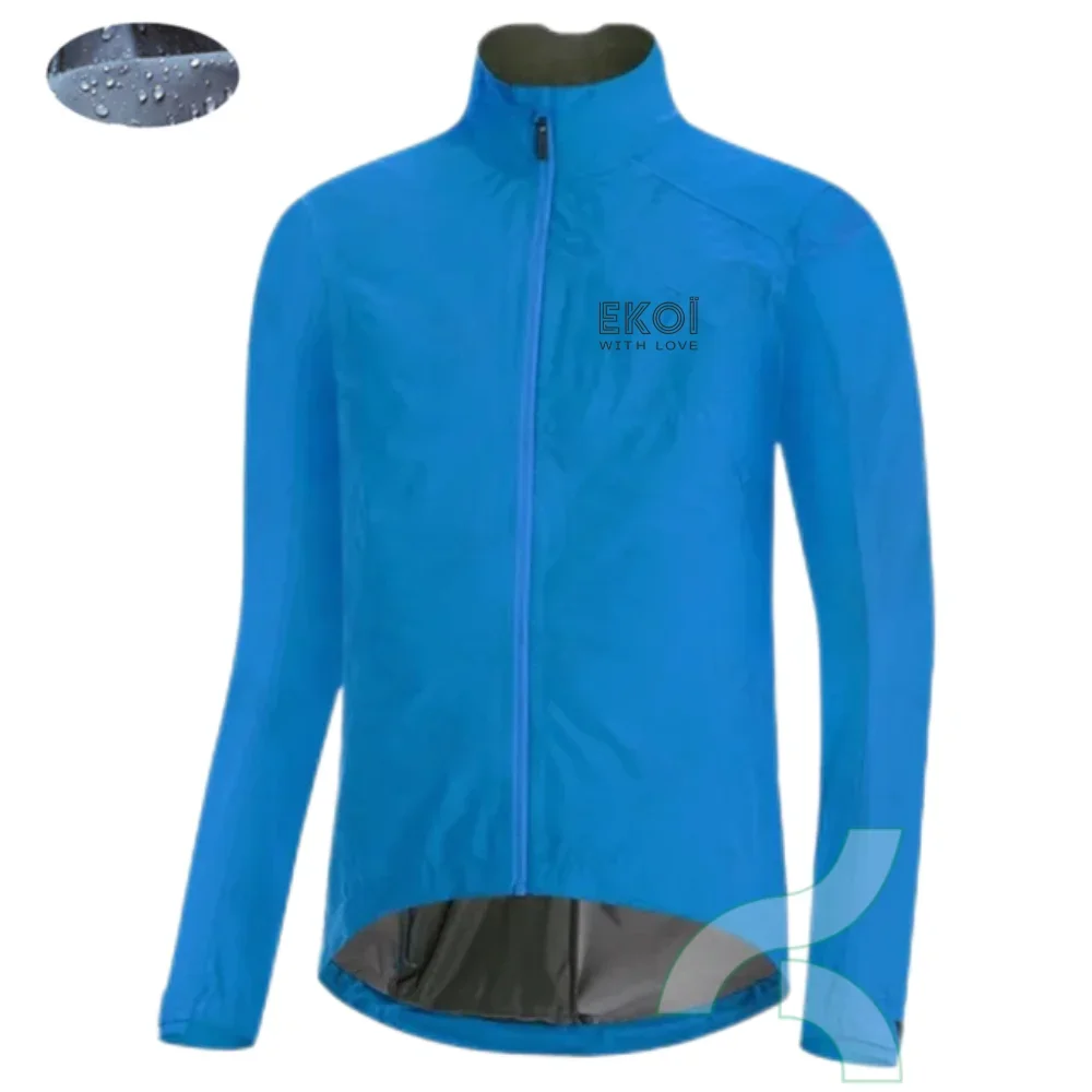 

EKOI WITH LOVE Cycling Long Sleeve Jacket Wind and Rain Jacket Bike Unisex jersey Mtb Uci clothing Rainwear Bicycle Outerwear