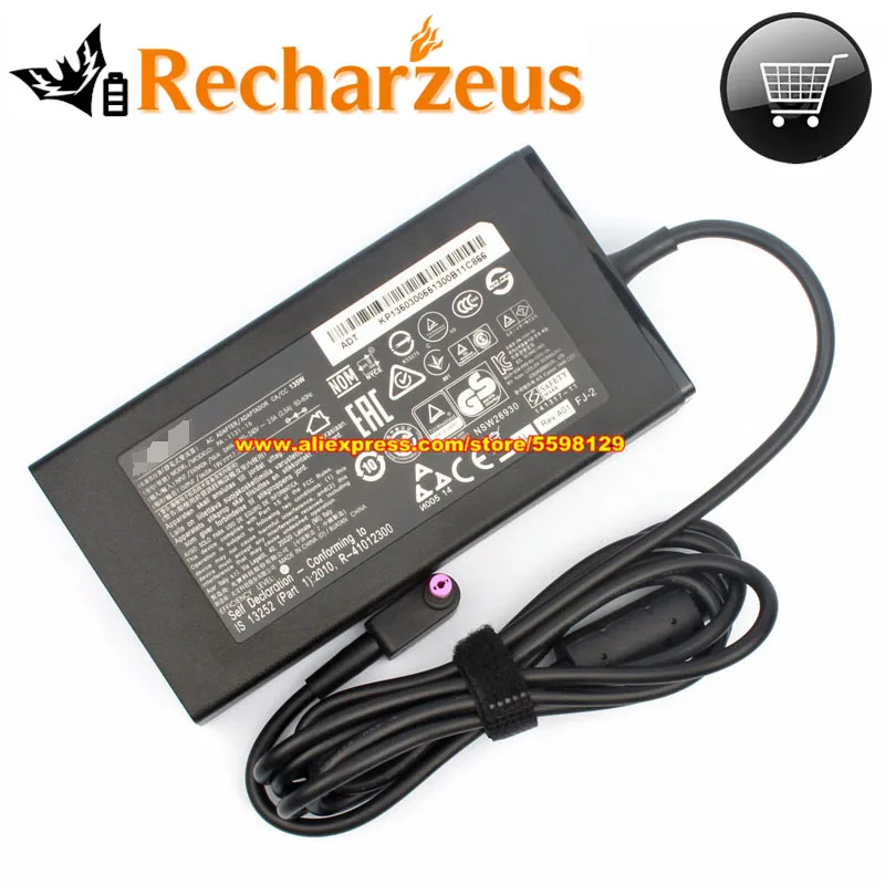 Оригинальное зарядное устройство для ноутбука 135 а Вт адаптер переменного тока