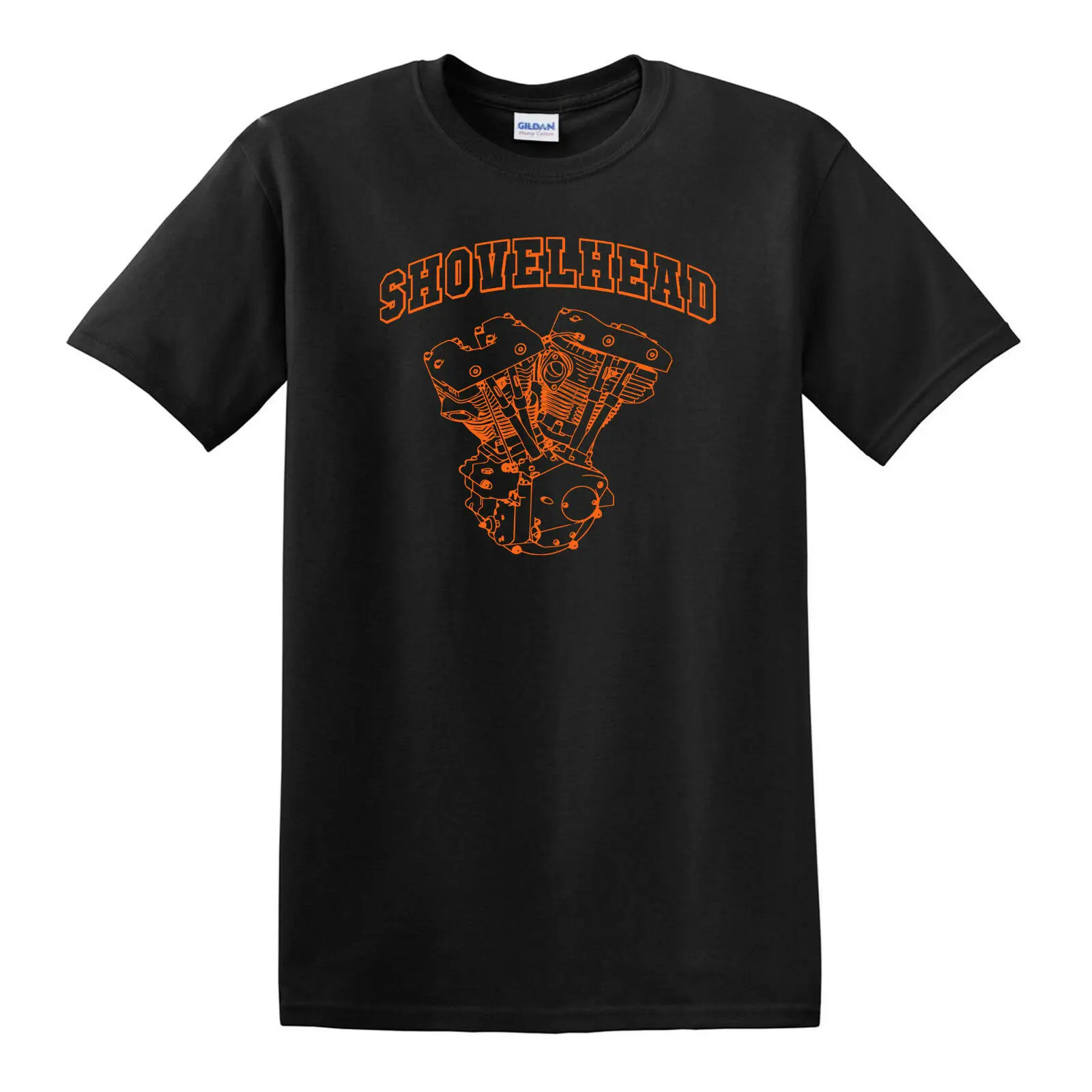 

SHOVELHEAD Orange Engine T-SHIRT - Biker