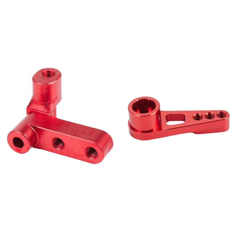 

1 Set Metal Upgrad Steering Cylinder Mounting Block & 1 Pcs 25T Servo Arm Horn
