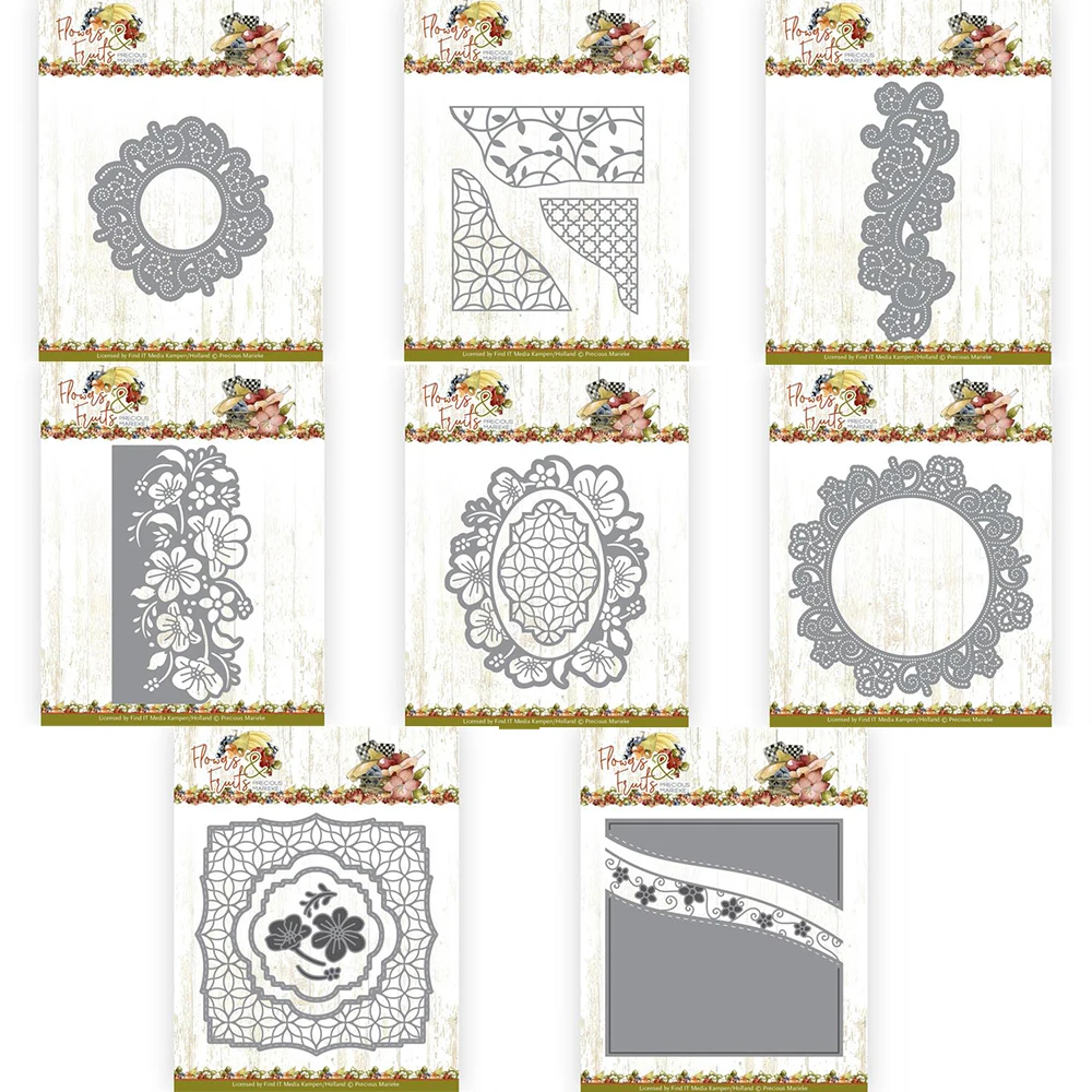 

Flower Frame Metal Cutting Dies For Diy Dies Scrapbook Paper Card Embossing Making Decoration Photo Album Craft Cut Dies