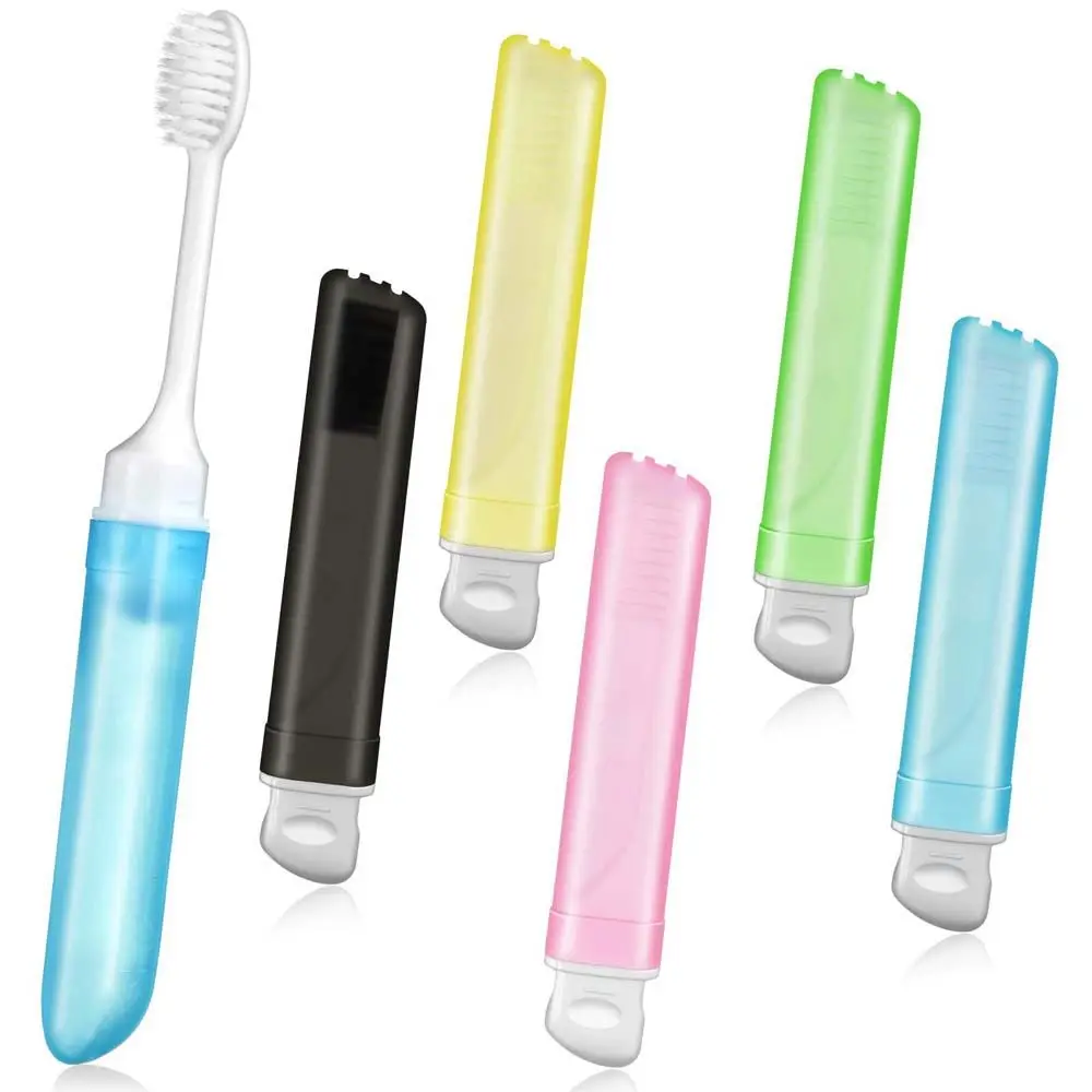 

Creative Camping Soft Bristle Hiking Business Trip Folding Toothbrush Tooth Clean Tools Toothbrush Set Travel Size