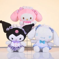 20cm sanrio kawaii plush toys hello kitty kuromi melody cartoon anime cute stuffed doll soft decoration plush girl birthday gift