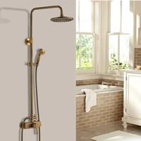 auralum adjustable shower column solid bronze wall mounted set retro design