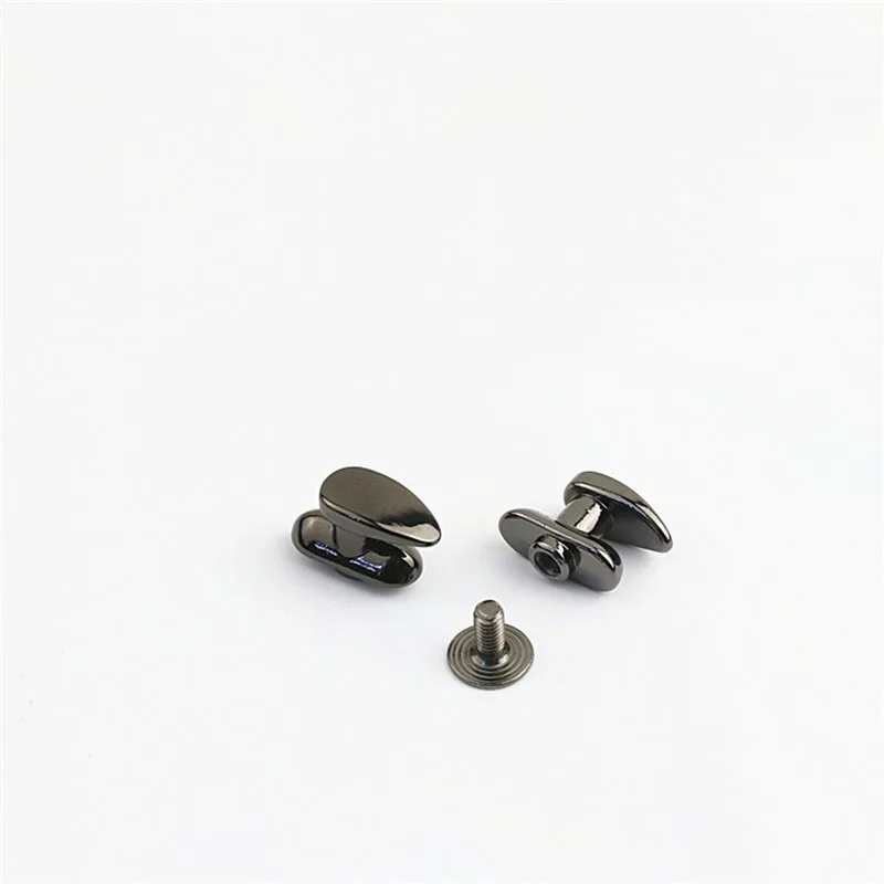 50pcs 6x12mm Screw Rivet Studs Button Nail Metal Buckles Screw For Bag Hardware Handbag Decor Leather Craft Accessories