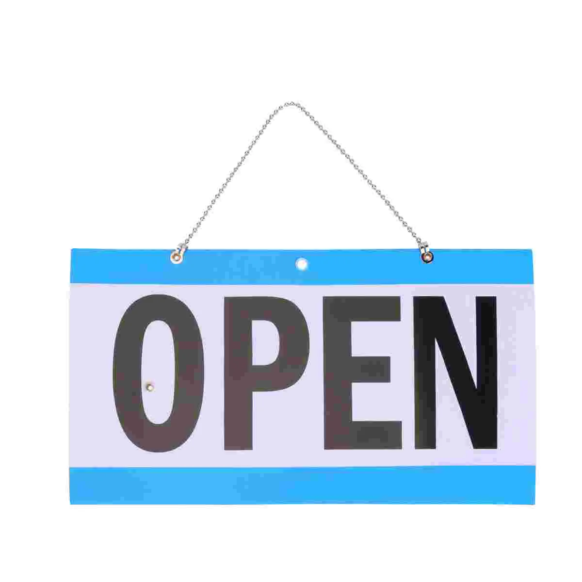 

1PC Open Welcome Pvc Board Sign Welcome Door Plate Double-Sided Decorative Door Plate PVC Door Hanging Board Door