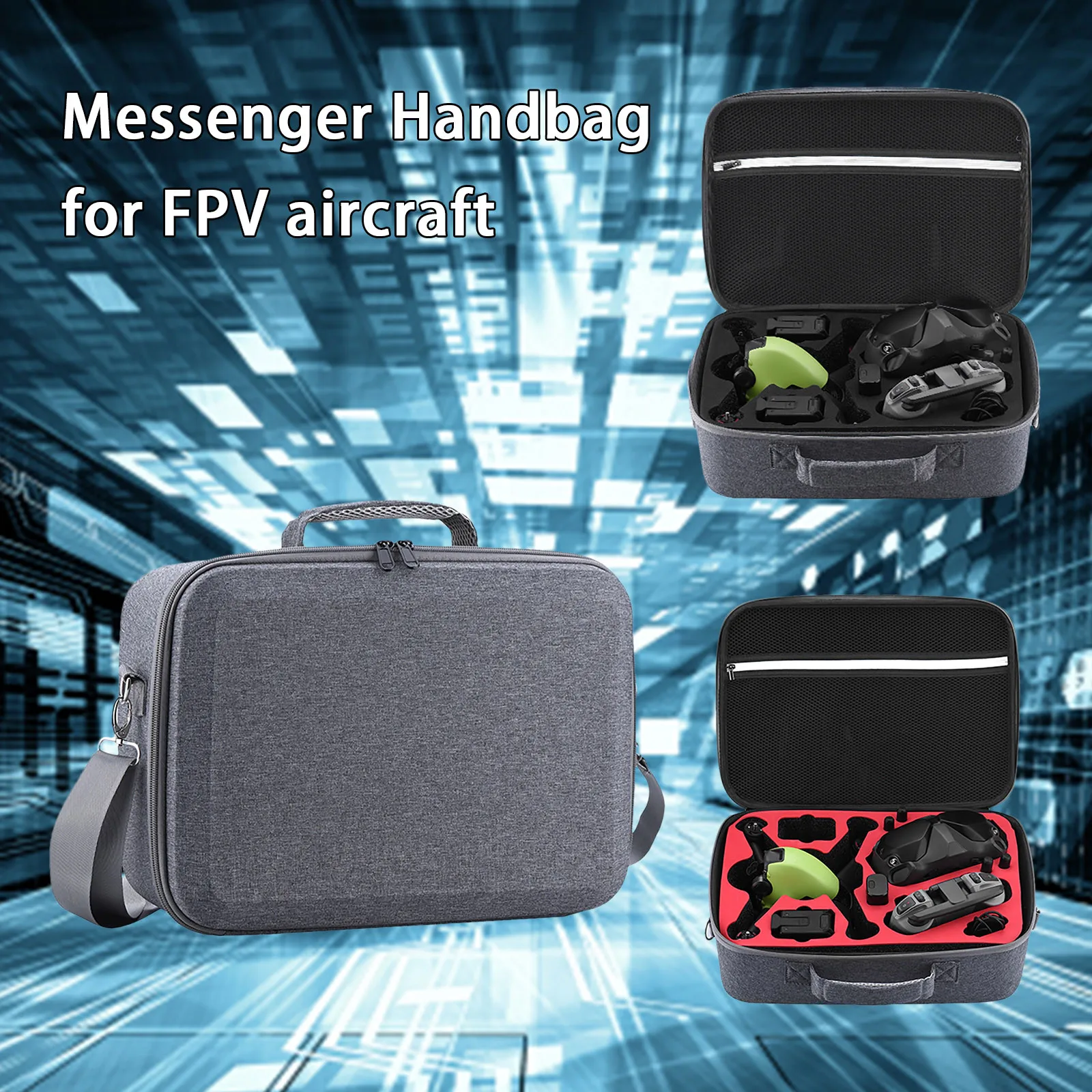 

Glasses Box Suitable Cross-machine Control FPV Flight Storage Bag Remote Shoulder Accessories For D-JI Portable Storage Bag #50