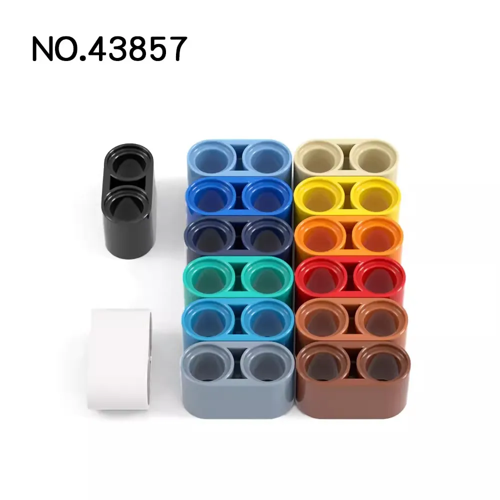 50 шт. MOC 43857 фасcio high-tech 1x2 spessore Liftarm mattoni совместимый уведомлений множество cervello