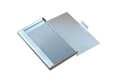 

Новинка, 1 шт., чехол для визиток и кредитных карт размером 9,3x5,7x7,7 см, металлический тонкий чехол с алюминиевым карманом, деловые ранцы для кр...