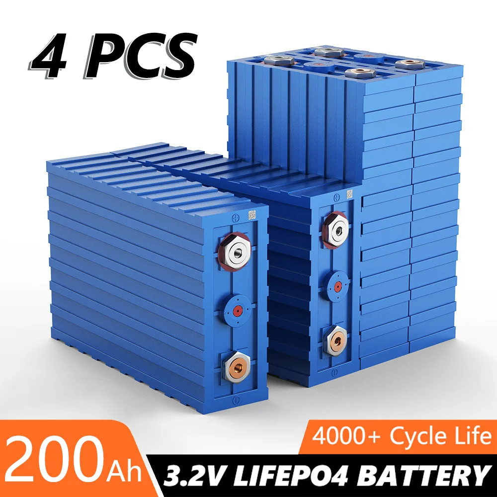 

2-32PCS CALB 3.2v 200ah Lifepo4 Cell Lithium Rechargeable Batteries for DIY Pack Solar Energy System RV Electric Car