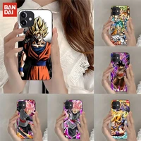bandai dbz dragon ball anime phone case fundas shell for iphone mini xs x xr 6 6s 7 8 plus 13 12 11 pro max se2020 trendy cover