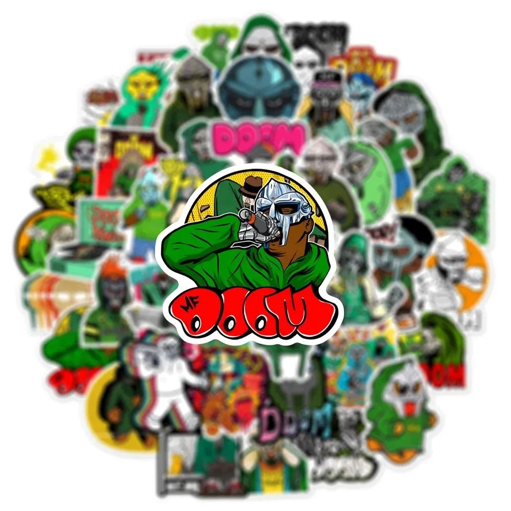 Стикеры Mf Doom в стиле хип-хоп для певицы граффити скейтборда телефона багажа