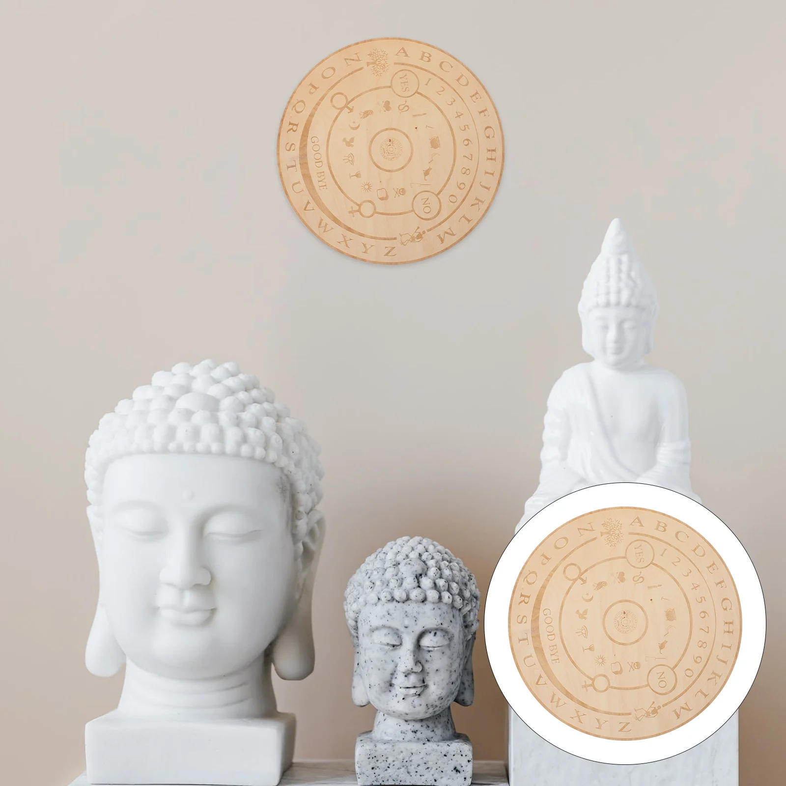 

1PC Wooden Altar Tile Ritual Objects Ritual Household Ornament Altar Supplies