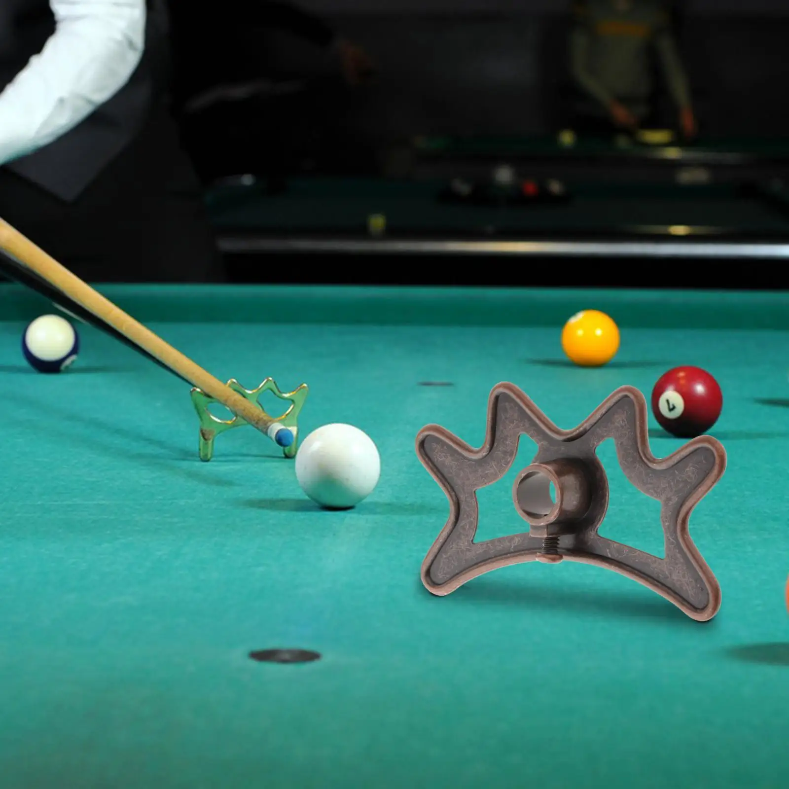 

Portable Pool Billiard Cue Bridgehead Metal Billiard Cue Bridge Equipment for Club Competition Home Party Supplies