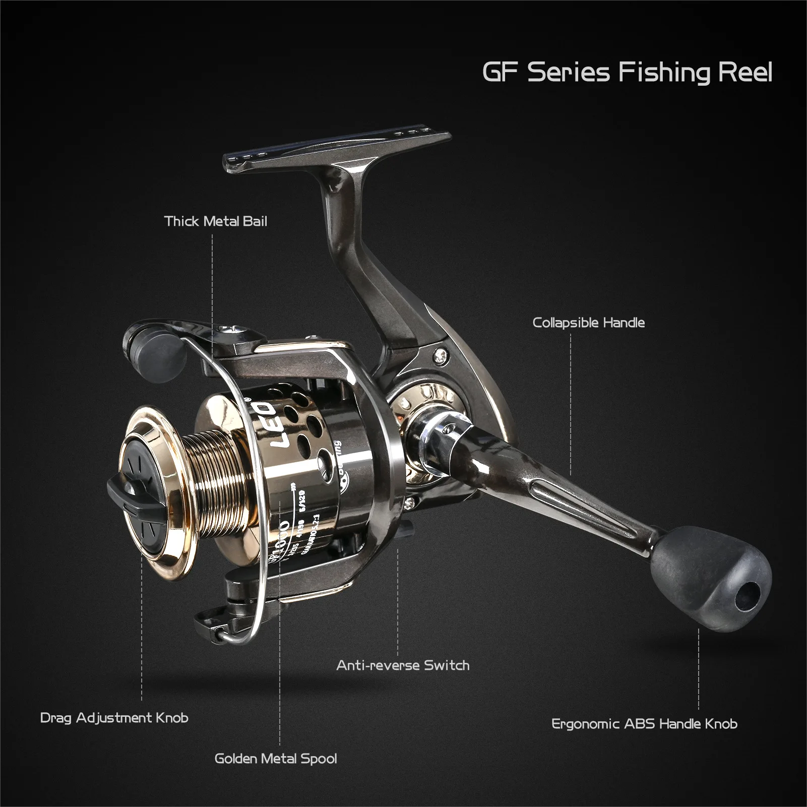 Спиннинговая Рыболовная Катушка Lu Ya Многофункциональная Океанская Пляжная