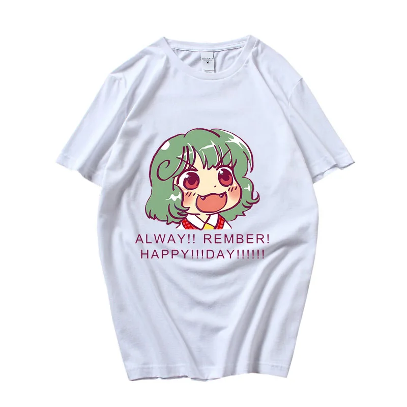 

Touhou Meme Yuuka Kazami Tees Female/men Summer T Shirt 100% Pure Cotton Tshirt Kawaii/cute Anime Print Tops O-neck Casual Shirt
