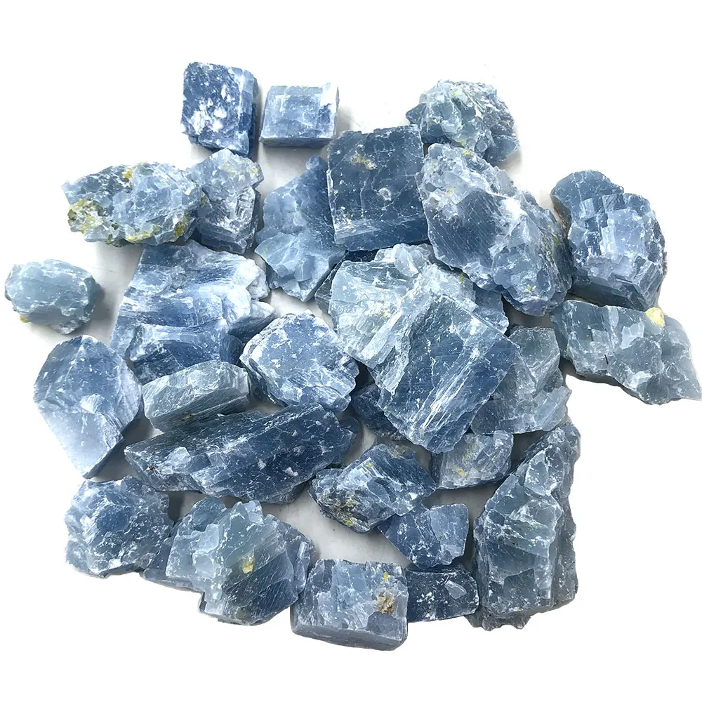 

1000g Natural Raw Blue Calcite Rough Stone Quartz Crystals Rock Healing Reiki Mineral Aquarium Home Room Decoration