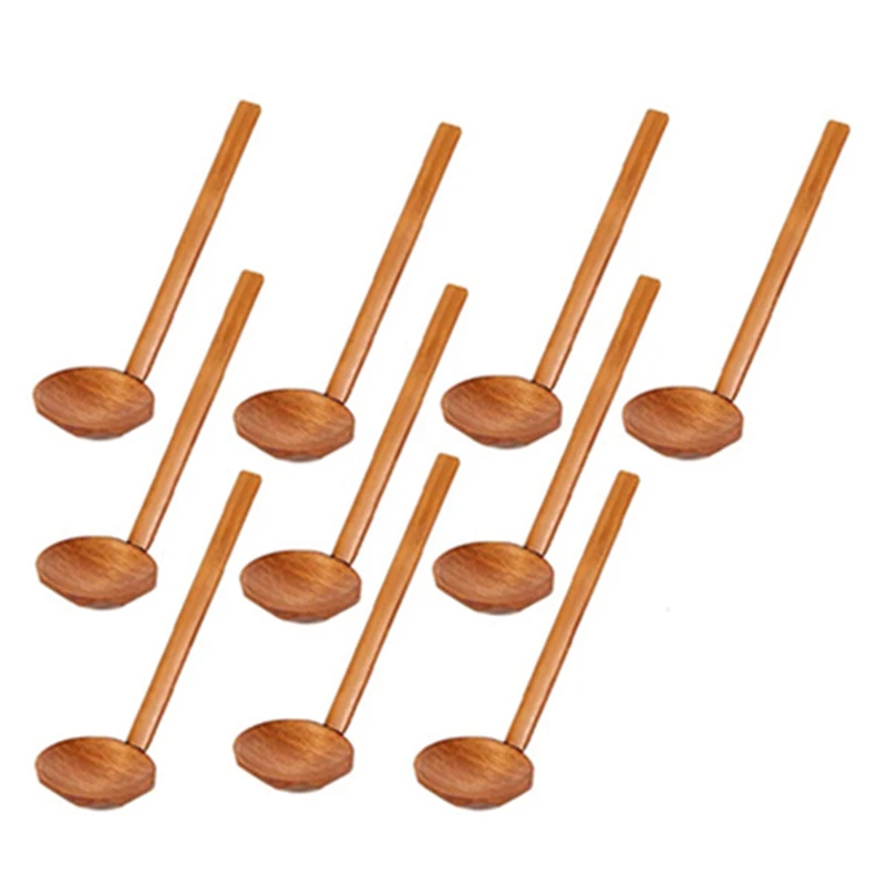 

Японская деревянная ложка для супа ручной работы, 8,5 дюйма, набор деревянных кухонных принадлежностей, деревянная ложка для горячей кастрюл...