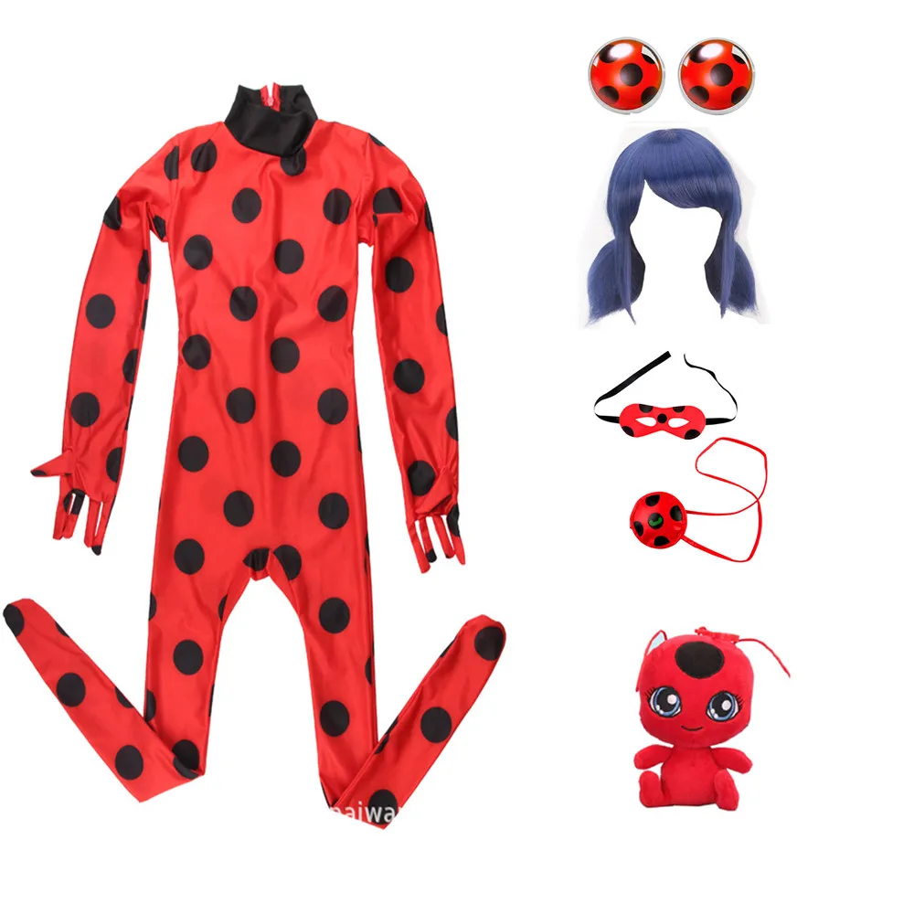 Косплей-маринетт для девочек маленький костюм в стиле пчелок сережки кот баг