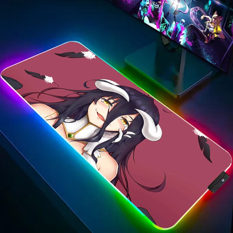 

Overlord Mouse Pad Gaming Accessories Mechanical Gamer Keyboard Mousepad Rgb Pc Cabinet Desk Mat Mats Anime Setup Xxl 900x400