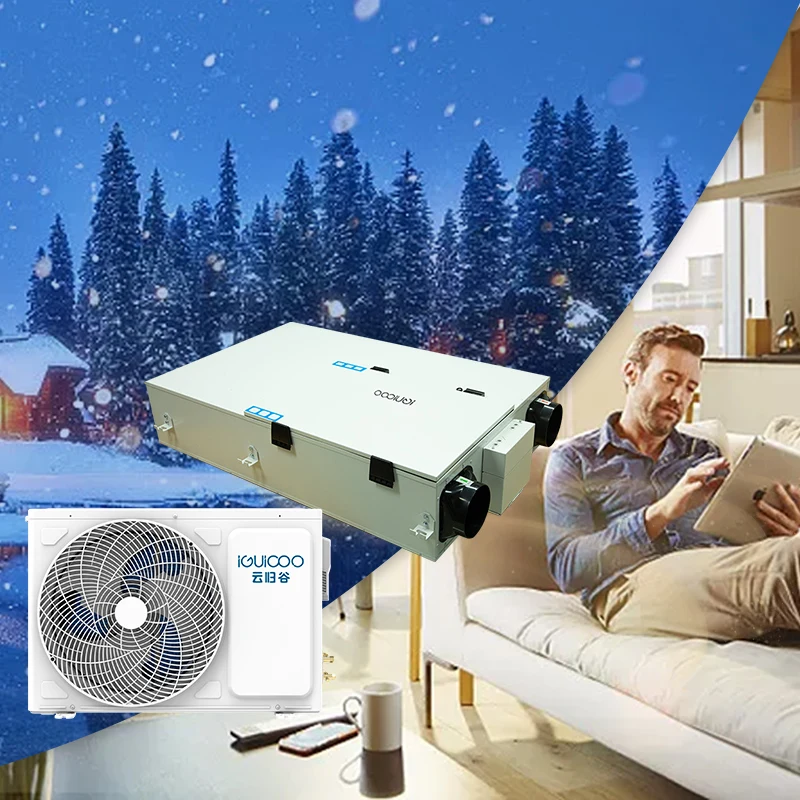 Восстанавливающий потолочный вентилятор Полимерная мембрана энтальпический