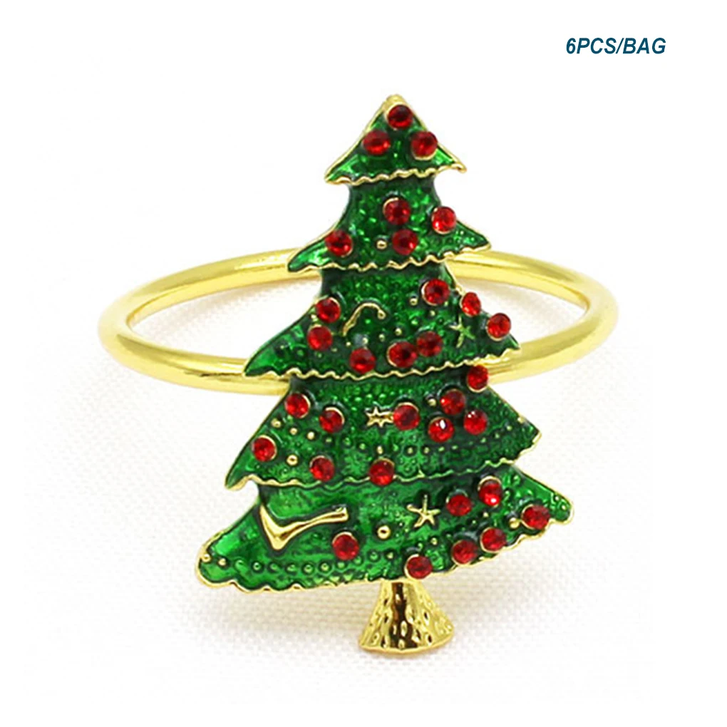 

Салфетка кольцо Рождественский элемент застежки пряжки многофункциональные Украшения для стола для повседневного использования свадебно...