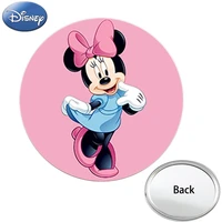 cute mickey minnie mouse single sided pocket mirror compact portable makeup purse mirrors for women vanity cosmetic dsy128