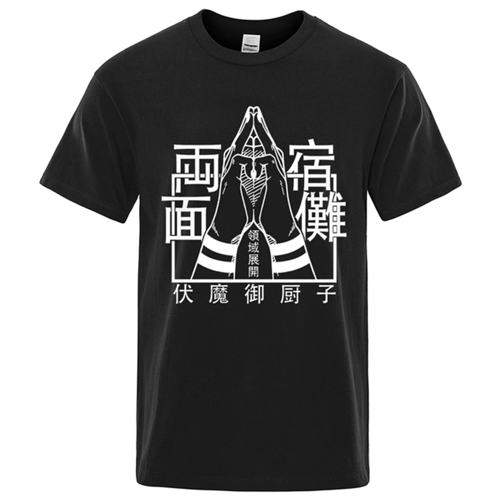 

CLOOCL Fashion Men's T-Shirts Ryomen Sukuna Jujutsu Kaisen Print T Shirts Unisex Cotton Short Sleeve Breathable Oversize Tops