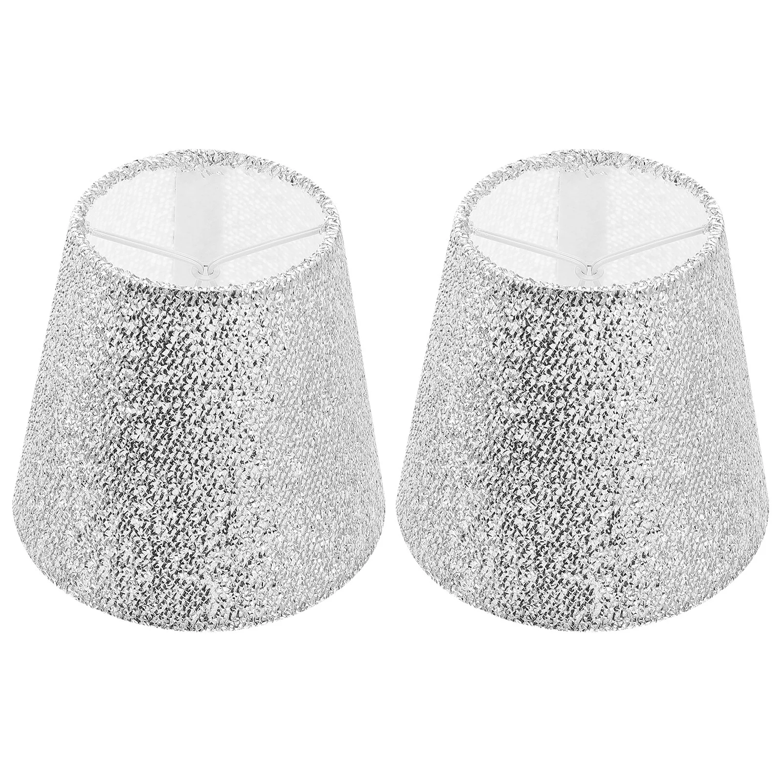 

2 Pcs Desk White Table Lamp Shade Bedroom Desk Lamp Shade Dustproof Creative Iron