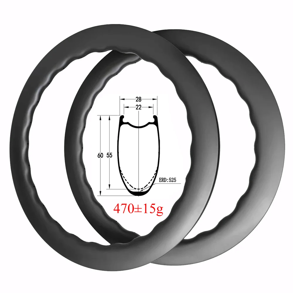 Колеса дискового тормоза LIENGU 470g с волнистыми элементами 700C глубина 55 мм 60 для