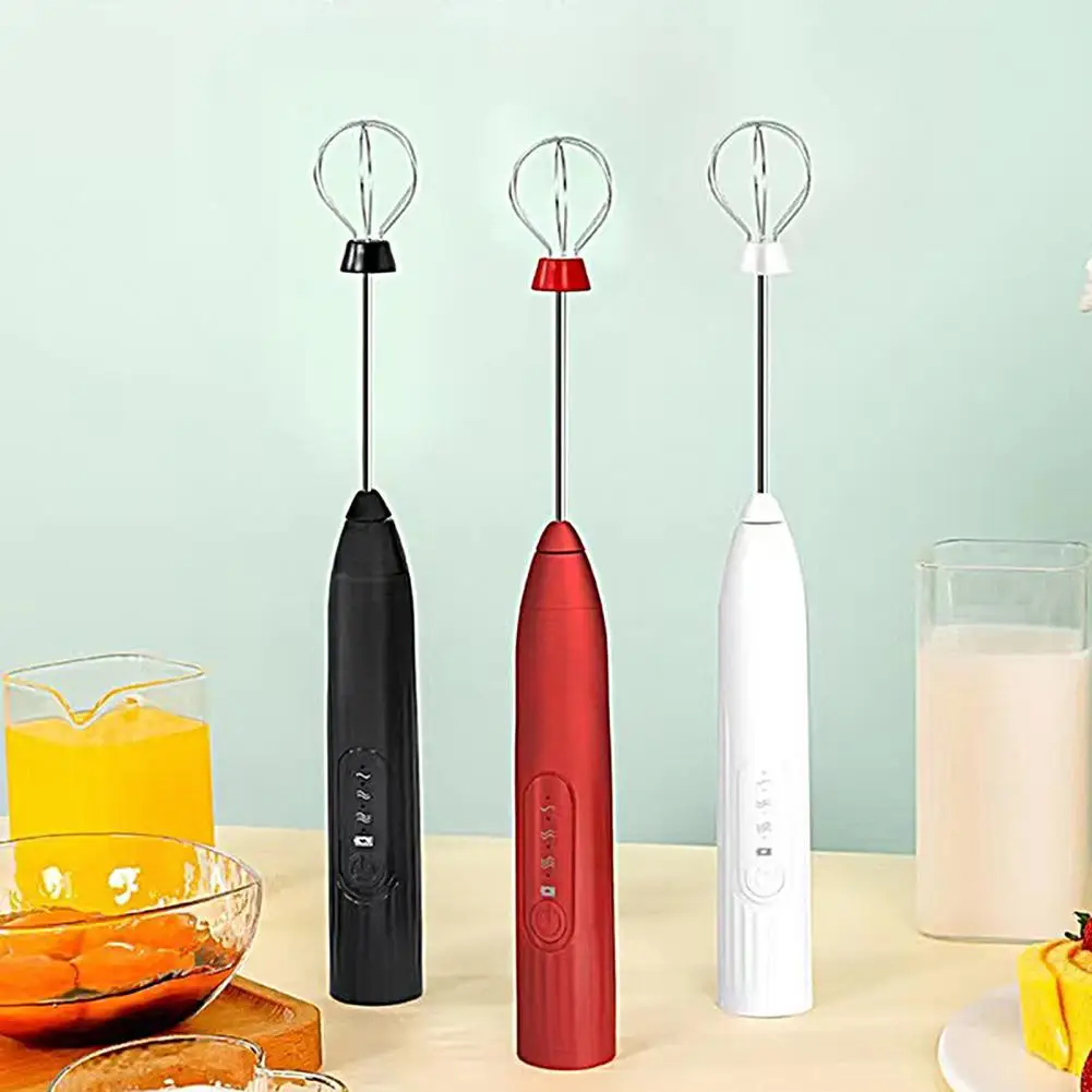 

Rechargeable Handheld Electric Coffee Milk Egg Beater Whisk Frother Mixer Foamer Stirrer Whisk for Coffee Milk Drink Kitchen Too