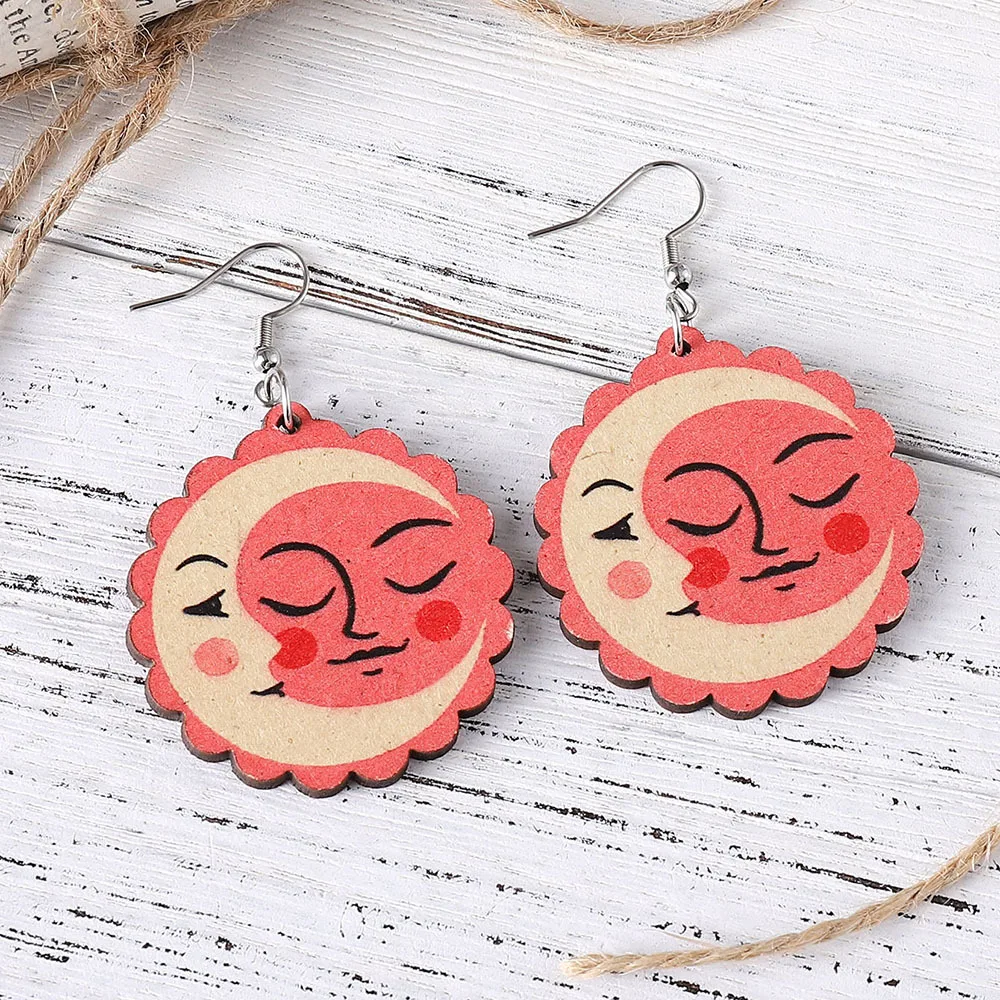 Женские винтажные серьги-подвески в виде подсолнуха