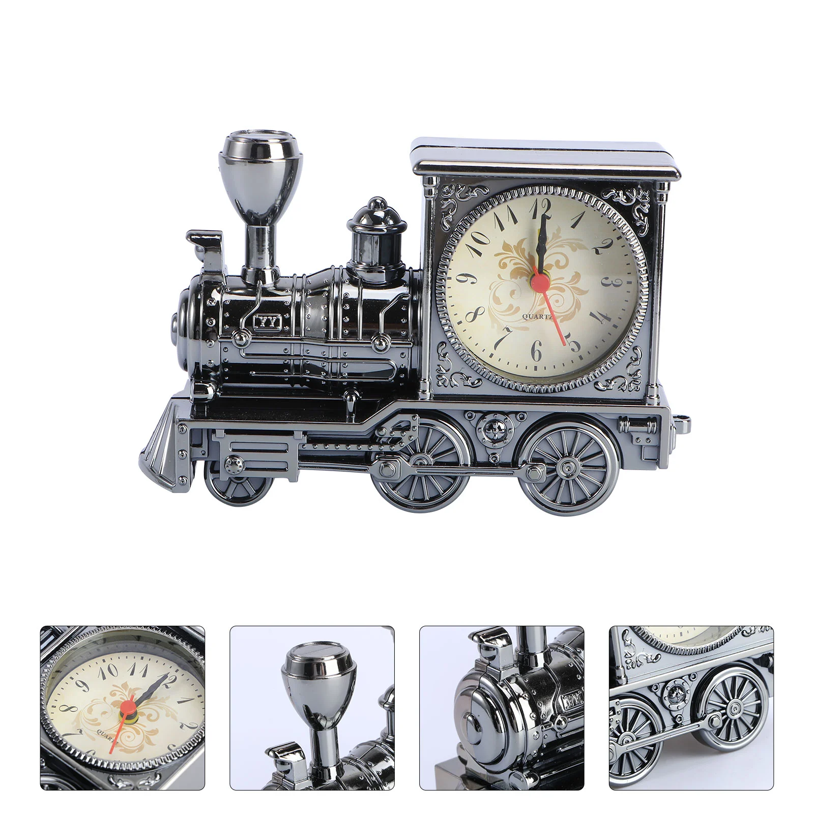 

Clock Alarm Loud Sleepers Heavy Vintage Retro Travel Clocks Very Train Locomotive Table Old Bedside Model Wake Desk Kids