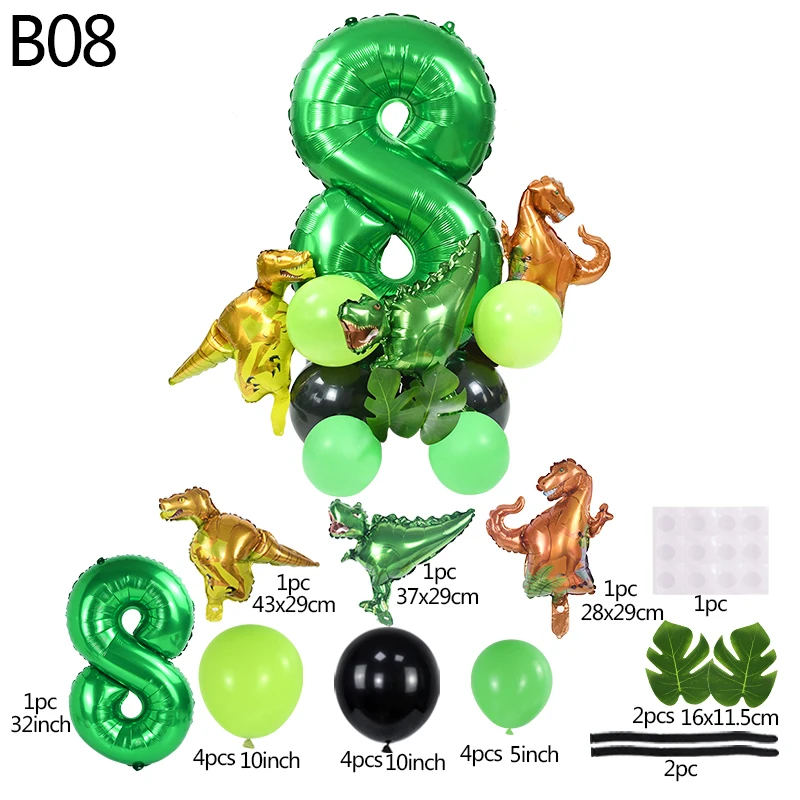 

Надувные шары динозавры с цифрами 1 2 3 4 5 YONGSNOW