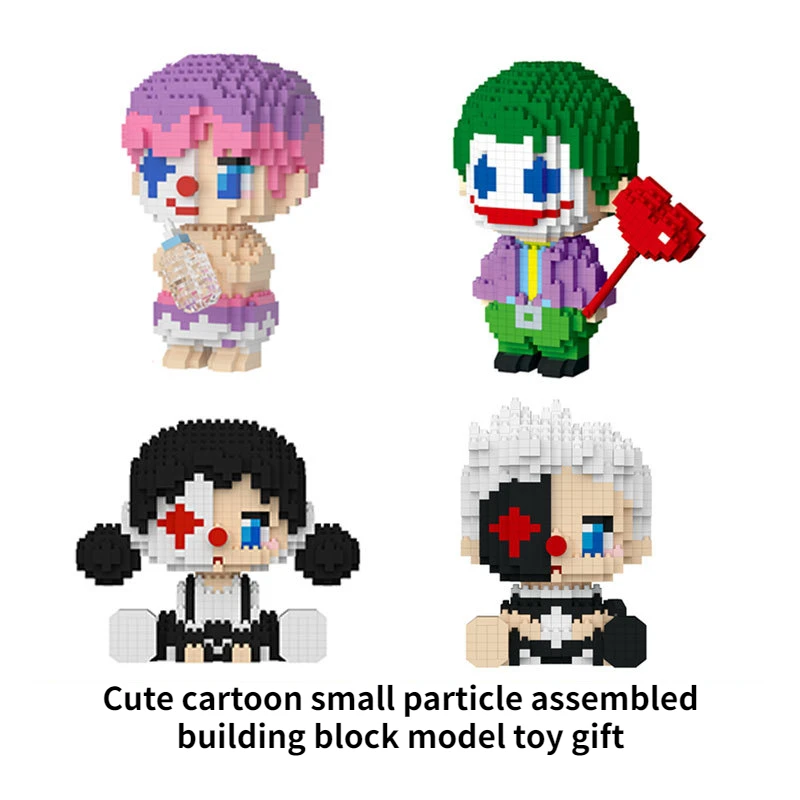 

Новый милый мультяшный маленький конструктор креативная Модель Детская фотоигрушка Рождественский подарок сборный конструктор