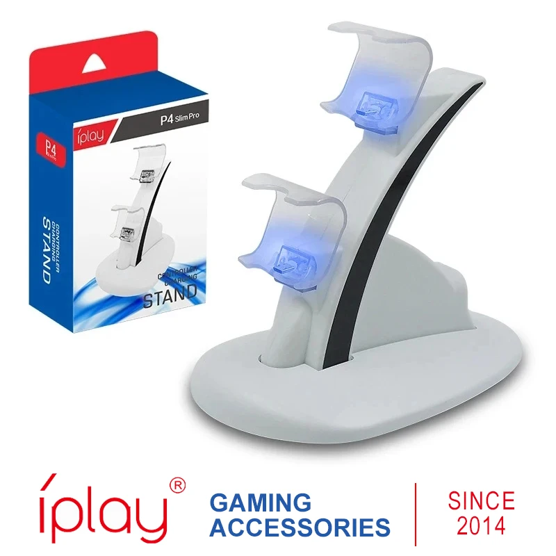 

Controller Charger Dock LED Dual USB PS4 Charging Stand Station Cradle for Sony Playstation 4 PS4 / PS4 Pro /PS4 Slim Controller