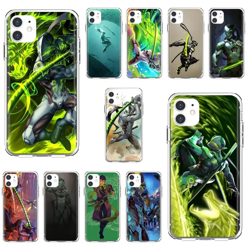 Мягкий корпус Overwatch-Genji-персонаж-трейлер для Oppo realme 6 7 i c3 Huawei Mate 20 9 10 40 Lite Pro Nova 2 2i 3 3i