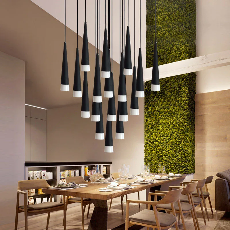 Скидка Светодиодные потолочные люстры для лестницы, дуплексная лампа в стиле лофт, роскошсветильник украшение для гостиной, бытовой прибор, подве...