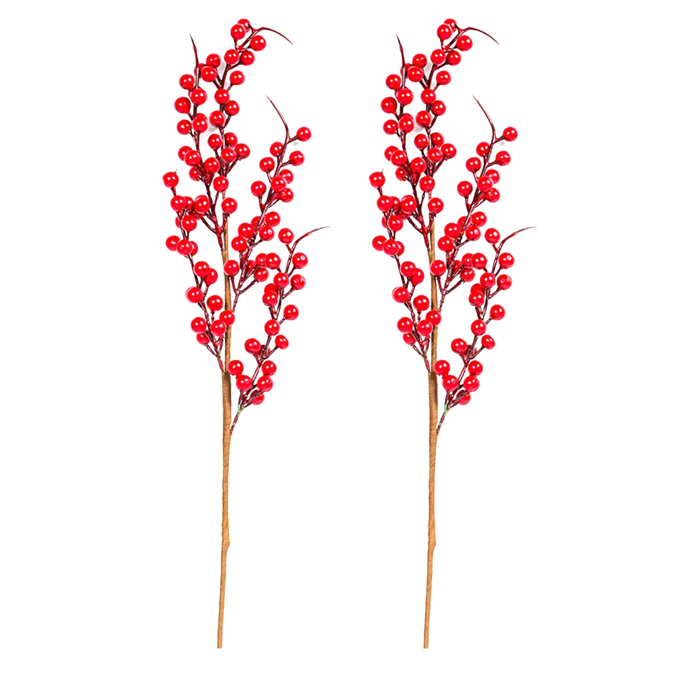 

Berry Berries Wreath Artificial Picks Diy Christmas Making Garland Party Fake Adornments Red Crafts Simulation Garlands Fruit