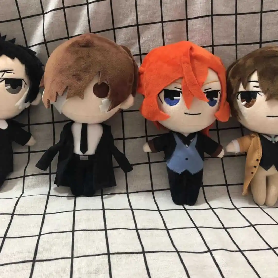 

Kawaii Bungou бродячие псы Осаму дадзай накахара чуя Мягкие плюшевые игрушки Аниме Kawaii плюшевая подушка подарок для детей на день рождения 20 см Ко...