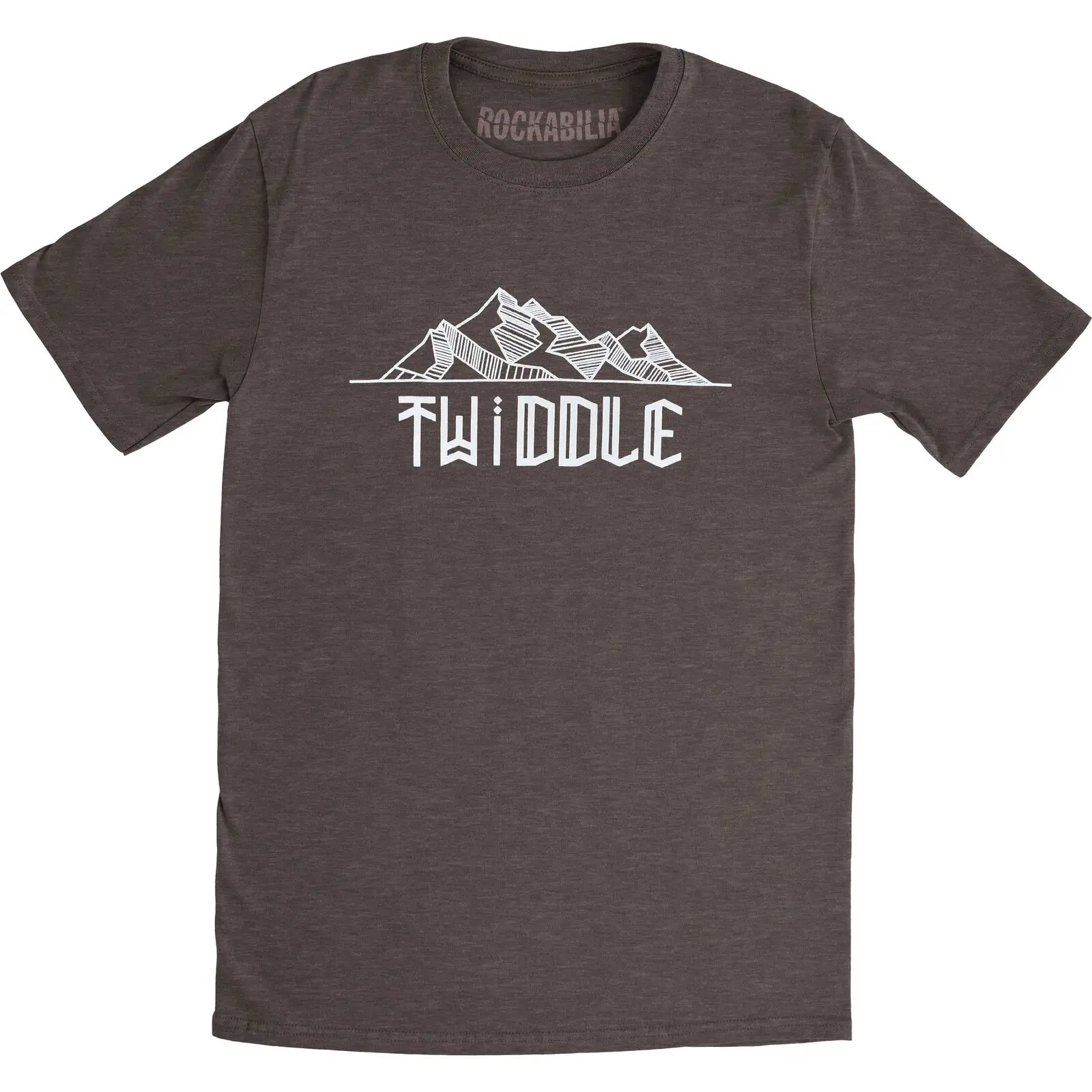 Мужская приталенная футболка с логотипом гор