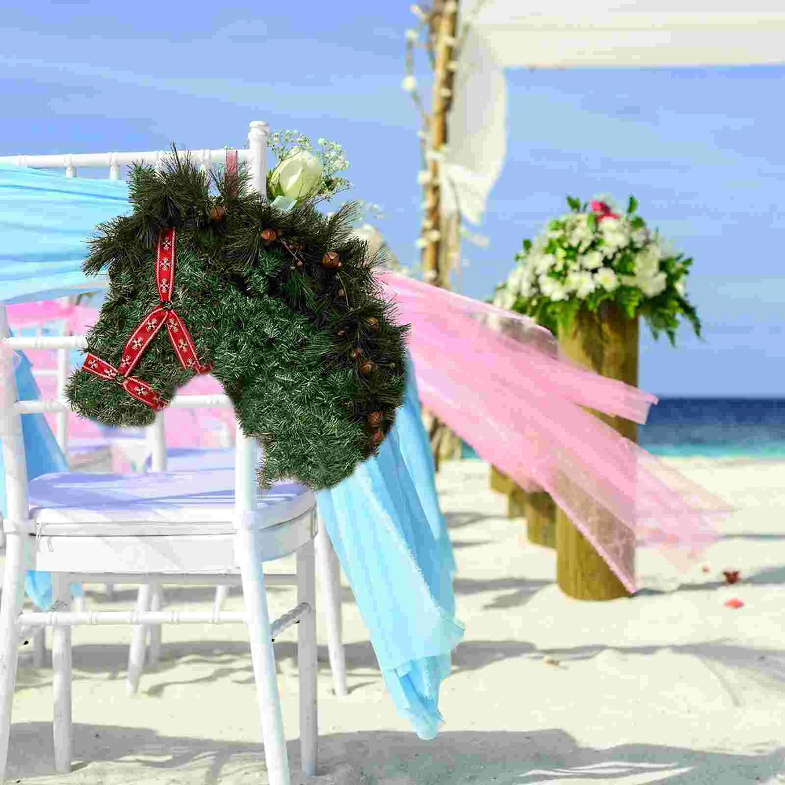

Horse Flower Wreath Frame Horse Head Wire Wreath Christmas Floral Wreath Forms Metal Wire Wreath Frame Iron Wedding