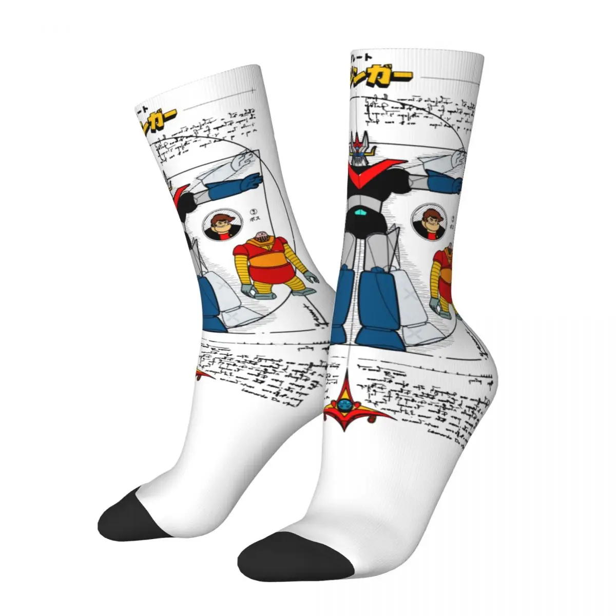 

All Season Socks Mazinger Z Robot Tranzor Z Merch for Male Compression Print Socks Spring Autumn Winter Best Gifts Idea
