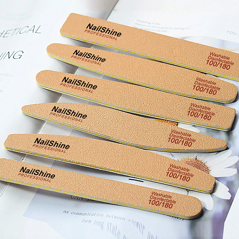 

5 шт., двусторонние буферы для полировки ногтей