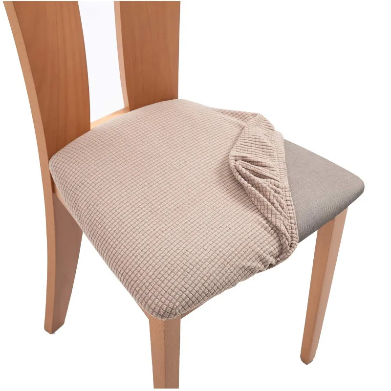 

Waterproof Seat Cover Dining Room Cover Seat Cover Spandex Jacquard Removable Washable Elastic Cushion Cover for Seat Cover