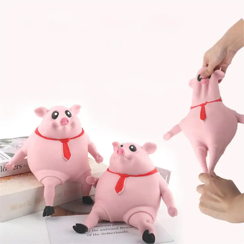 

Health And Safety Spoof Lalale Toys Comfortable And Soft Tpr Squeeze Pink Pig Kneading Le Fenpi Pig Squeeze Animals Durable Pink