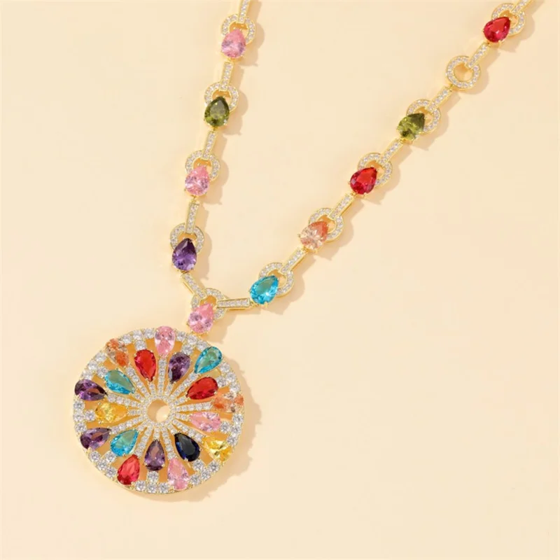 Дизайнерское ожерелье из искусственного циркония 3A |