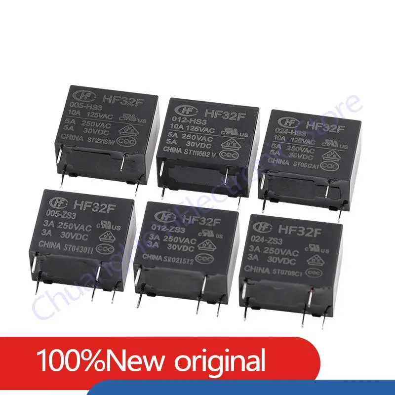 

5 шт. HF Оригинальное реле макро трансмиссии JZC-32F-012-HS3 005/024/5A/33F/ZS3 32F-G