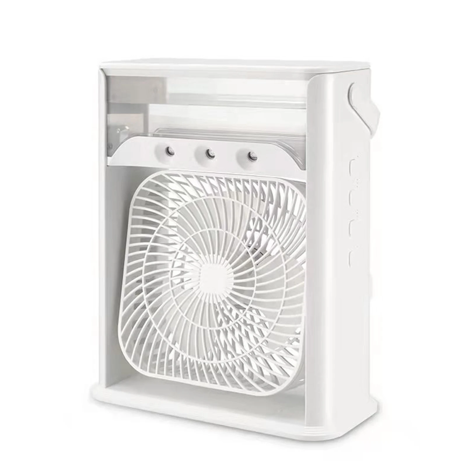 

Portable Air Conditioner Mini Air Basics 3-Speed Oscillating Portable Air Fan Humidifier Purifier USB Power With LED Lights 7